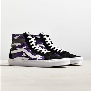vans sk8 hi purple camo